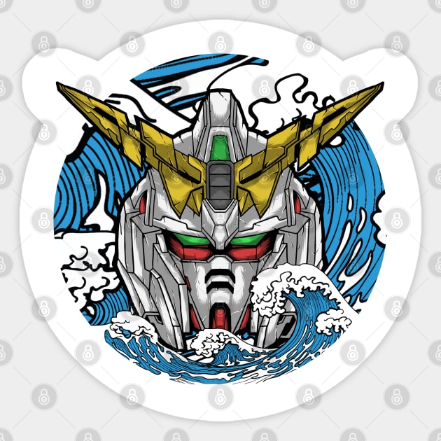 unicorn wave edition Sticker by Amartwork